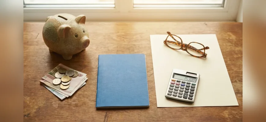 Документы, калькулятор и монеты — накопительная часть пенсии