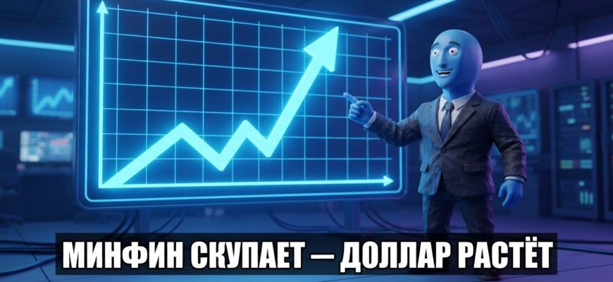 Минфин увеличил покупки валюты в пять раз, доллар вырос до 86 рублей
