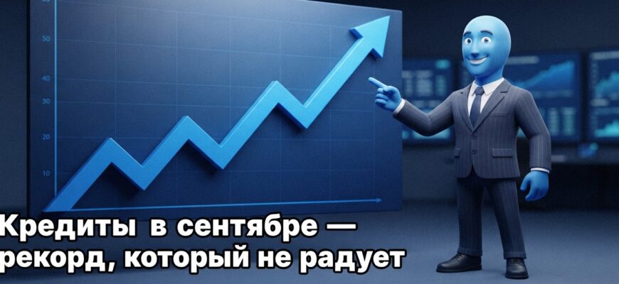 Россияне взяли в кредит рекордные 1,32 трлн рублей за сентябрь 2026 года
